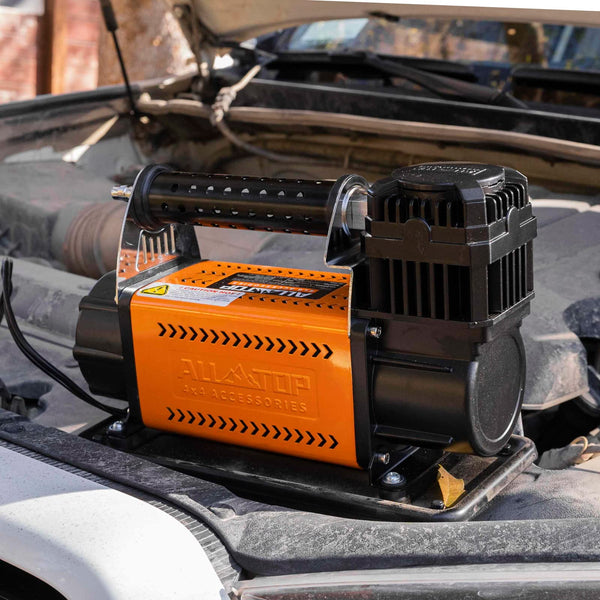 ALL-TOP Air Compressor Kit, 12V Portable Inflator 7.06CFM, Offroad Air Compressor for Truck ,Air Pump for Car Heavy Duty, Max 150PSI for SUV 4x4 Vehicle RV Tire