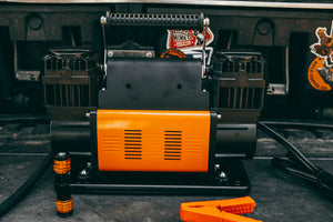 FasterFlate High-Output 12V Dual-Cylinder Compressor