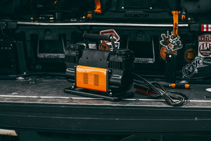 FasterFlate High-Output 12V Dual-Cylinder Compressor