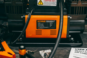 FasterFlate High-Output 12V Dual-Cylinder Compressor