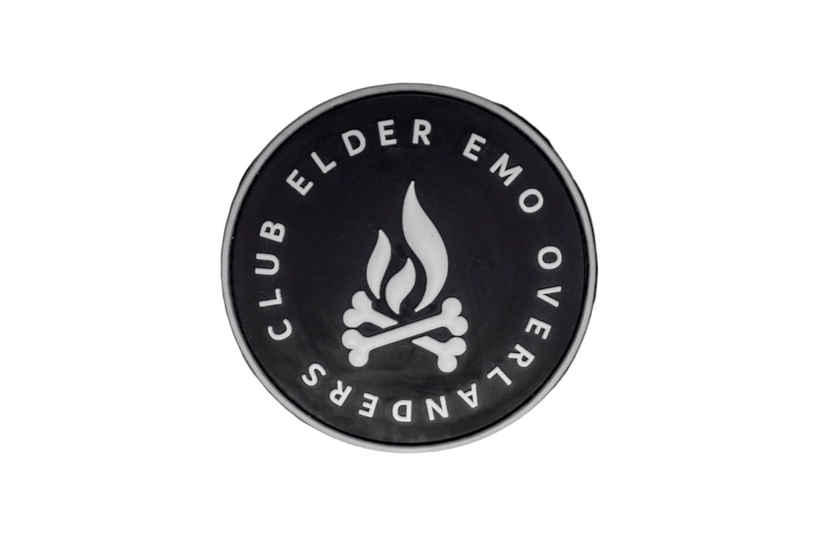 Elder Emo Overlanders Club Smoke & Bones Velcro Patch - FasterFlate