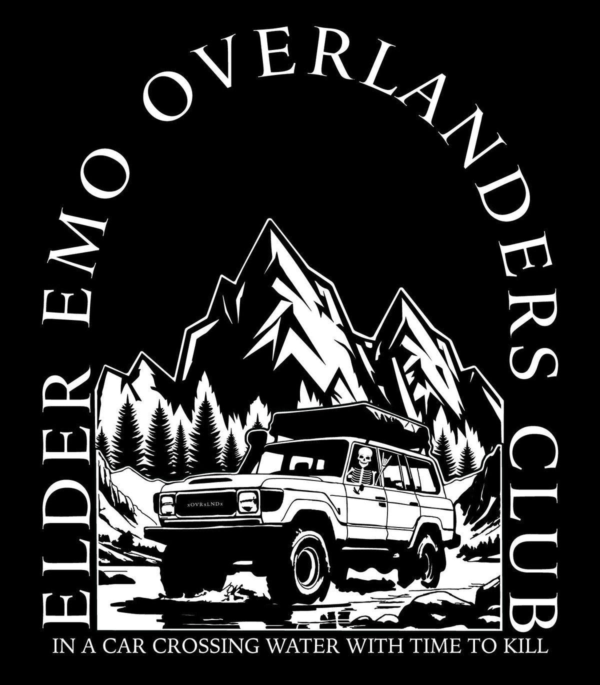 Elder Emo Overlanders Club T-Shirt-FasterFlate